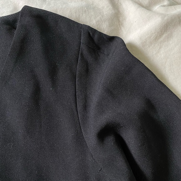 Black chiffon long sleeved blouse - Picture 5 of 5